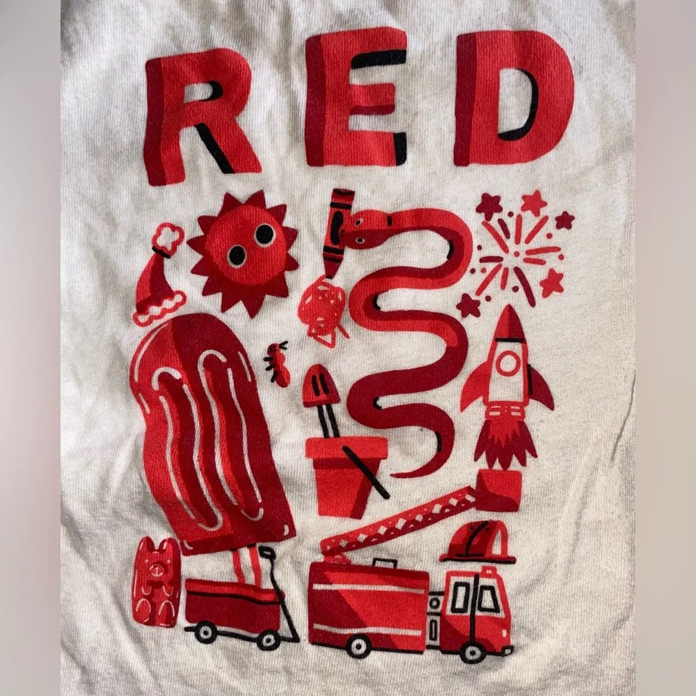 Old Navy RED graphic long sleeve tshirt